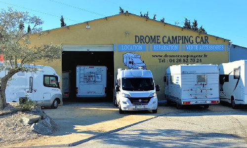 Devanture du magasin Drôme Camping-Car